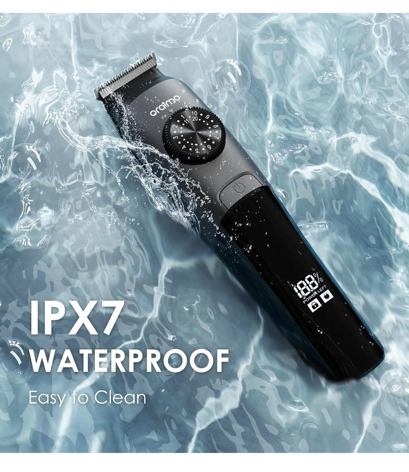 Oraimo OPC-TR13N Professional Hair Trimmer with Precision Dial,IPX7 Waterproof, 90-Minute Cordless Runtime,Type-C Rechargeable,Beard Trimmer - Image 3